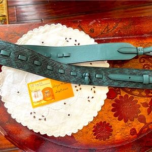 COACH Novelty Strap In Snakeskin Pine Green 89324  NWT!